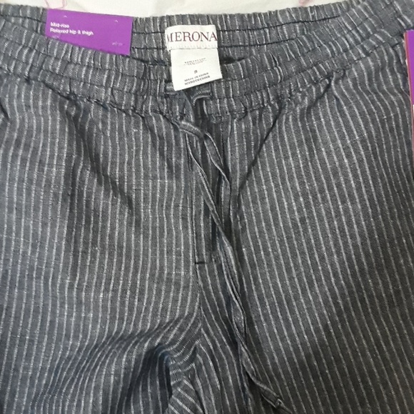 Merona  new pin stripes pjs stretchy - Picture 2 of 3